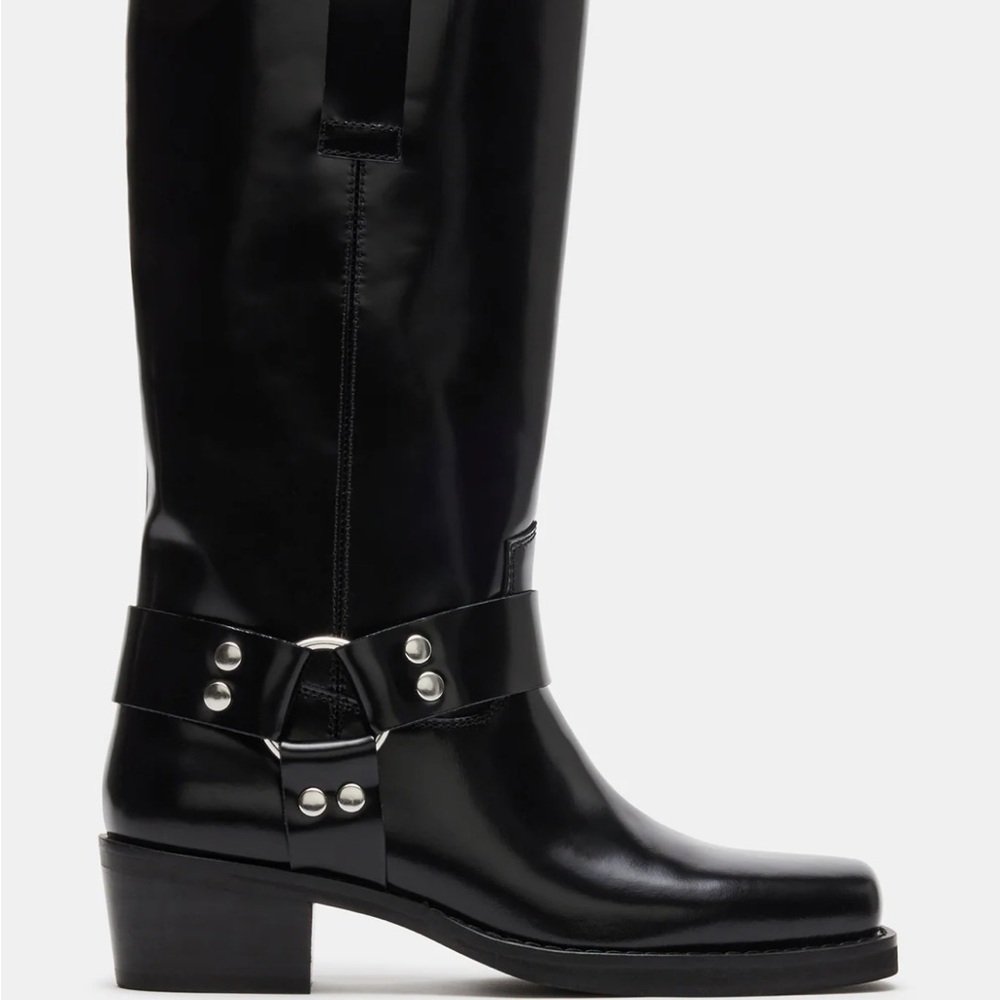 Steve Madden Black Moto Boots